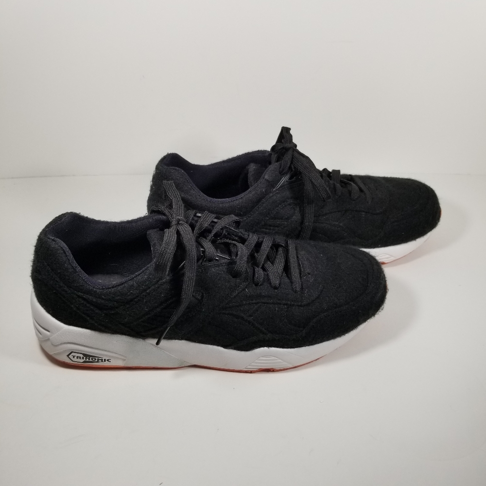 Puma Trinomic Running Sneaker Shoes Mens Size 8 Black 358832-01 Low Top.